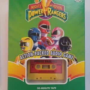 Vintage 1994 Mighty Morphin Power‎ Rangers Action-Packed Audio Game Yellow Tape